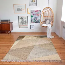 Green Looop Teppich GREEN LOOOP "Vincent GL-82111", braun, B:80cm H:4mm L:150cm, Baumwolle, Jute, Teppiche, Teppich, Naturfaser Teppich aus 80% Jute 20% Baumwolle, mit Fransen, Wohnzimmer