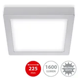 Briloner Fire LED-Deckenleuchte eckig 22.5cm 16.5W chrom matt (7118-414)