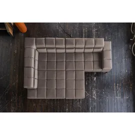 KAWOLA Ecksofa NELSON dunkelbraun Leder