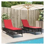 vidaXL Sonnenliege 55 x 0 x 96 cm Braun