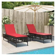 vidaXL Sonnenliege 55 x 0 x 96 cm Braun