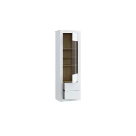 Möbel Kraft Vitrine Push-to-Open 61,1 x 41,4 x 195,9 Weiß