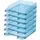 HAN Briefablage A4 Polystyrol transparent-blau Packung mit 6 Stück