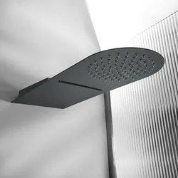 Wandduschkopf mit 2 Funktionen 200mm x 500mm – Schwarz - Nox