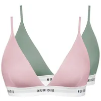 NUR DIE 2er Pack Soft BH sportlich ohne Bügel