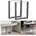 Tischgestell 2er Set aus Grau 40 x 43 universell einsetzbar