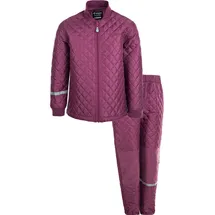 ZigZag Skianzug "Tiger", Kinder, Gr. 110, pink (fuchsia), 100% Polyester, kariert, Sportanzüge Skianzug, mit wärmender Steppung