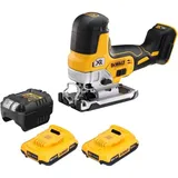DeWalt DCS 335 D2 Akku Stichsäge 18 V 135 mm Brushless + 2x Akku 2,0 Ah + Ladegerät