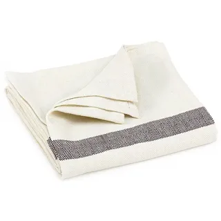 Bodhi Baumwoll-Decke mit Fischgrätmuster natur 1 St