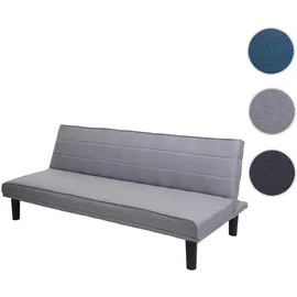 Mendler Schlafsofa Stoff 2-Sitzer Grau