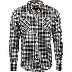 Rokker Carson Shirt, zwart-wit, S Voorman