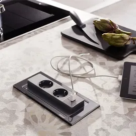 Naber Evoline BackFlip 2-fach USB-C Schwarz 2 St.