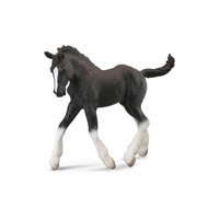 Collecta pferde: Shire Fohlen 11 cm schwarz, Farbe:schwarz