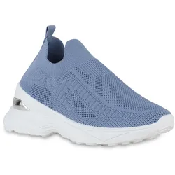Damen Slip Ons in Blau