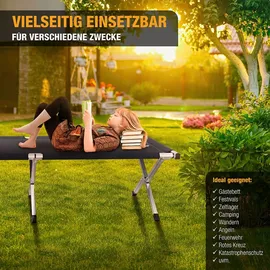 Kronenburg Handel Feldbett XXL schwarz
