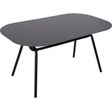 Möbilia Esstisch 150 x 90 cm | Platte Sinterstein 11 mmMetall 150x90x75 grau-schwarz 28020011