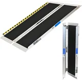 Trutzholm Rollstuhlrampe klappbar 122 cm Traglast 272 kg Alu grau/schwarz beschichtet