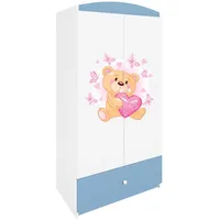 Raumhirsch furniture Kinderkleiderschrank Blau, 90x175x52 cm, Kinder- & Jugendzimmer,