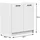 Akord Unterschrank Küchenschrank AKORD OLIWIA 80 x 46 x 82 cm Weiß