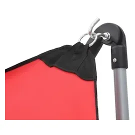 vidaXL Hängematte mit faltbarem Ständer Rot
