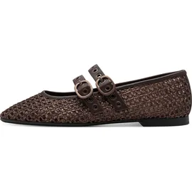 TAMARIS Da.-Ballerina für Damen, braun, Größe 39 EU