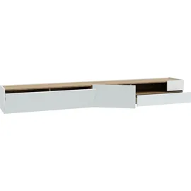 Forte Lewisville TV-Lowboard 269,4 cm Secret Grey/Eiche Holzwerkstoff
