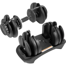 REBEL ACTIVE Hantel Verstellbare Hantel 24 kg schwarz