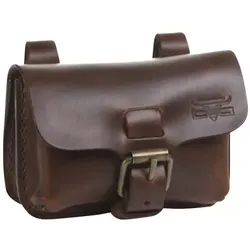 Mika Gürteltasche Leder 12 cm braun