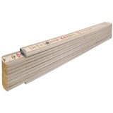 Stabila Holz-Gliedermaßstab Type 407 N, 2 m, naturfarben, metrische Skala, mit Winkelschema, PEFC-zertifiziert
