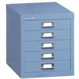 BISLEY MultiDrawerTM L125 Schubladenschrank blau 5 Schubladen 27,9 x 38,0 x 32,5 cm