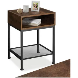 Tectake tectake® Nachttisch, Harlow 40,5x40,5x59cm