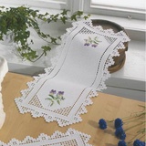 Permin Hardanger Tischläufer Stickpackung Hardanger Zählmuster