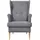 vidaXL Sessel ARES Polyester 1-St 75 x 75 x 75 cm Hellgrau