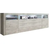 borchardt Möbel Sideboard »Santa Fe«, Breite 200 cm grau