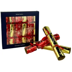 Weihnachtscracker von Robin Parker – 27 x 26 x 4,5 cm – Weihnachtscracker – Weihnachtsgeschenk – Geschenk – Weihnachtspaket – Rot/Gold