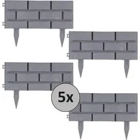 Hti-Living HTI-Living, Rasenkante, Beeteinfassung Steinmauer Grau (900 cm)