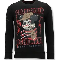 Lf  Sweatshirt Freddy Krueger  in Schwarz, EU L