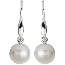 Orolino Ohrringe 585/- Gold Süßwasserzuchtperle Weiß 0.0300 Karat Damen 