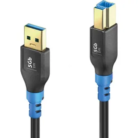 PureLink FlexInstall USB-A auf USB-B Kabel USB 3.0 5Gbps 1.00m