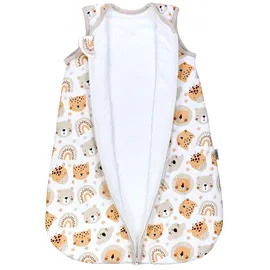 TupTam Baby Schlafsack 2.5 TOG – Warmer Winter Schlafsack Baby, OEKO-TEX, Ärmellos, Wattiert" Gr. 92, bunt (tiere, regenbogen), Schlafsäcke, L: 98cm, Obermaterial: 100% Baumwolle, Farbe: Tiere/Regenbogen, Größe: 92-98 - 92-98