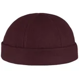 Lipodo Port Dockercap Schirmmütze meliert Klettverschluss Herren Herbst Winter Bordeaux One Size - Einheitsgröße