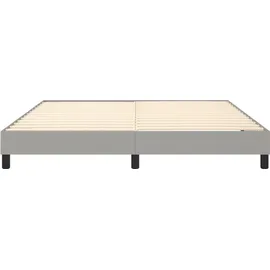 vidaXL Boxspringbett 180 x 200 cm Hellgrau