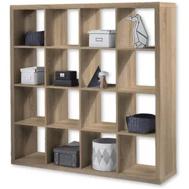 Stella Trading Raumteiler Style 147 x 147 x 38 cm eiche sonoma