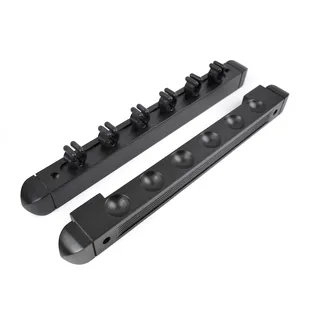 BILMAG Billard Zubehör Queuehalter Wandhalter Roman für 6 Queue Cue Kö, Queueständer (Schwarz)