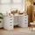 Homcom Schreibtisch 140 x 53 x 75 cm Weiß