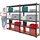 Proregal Schwerlastregal Metall 180 x 120 x 40 cm schwarz