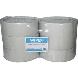 WIPEX® Jumbo-Toilettenpapier Gigant 30 1-lagig Recyclingpapier, 6 Rollen