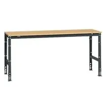 Manuflex Grundtisch UNIVERSAL Standard, Tischplatte Multiplex, 2000x800, anthrazit