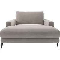 INOSIGN Chaiselongue Downtown Loungemöbel zum Relaxen, B/T/H: 132/170/84 cm, auch in Bouclé, Cord und Easy care - leicht mir Wasser zu reinigen grau