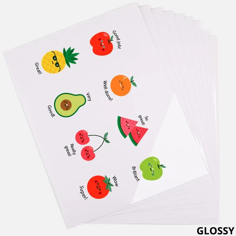 Sublimation Waterproof Sticker Paper - 20 Pcs, Gloosy White